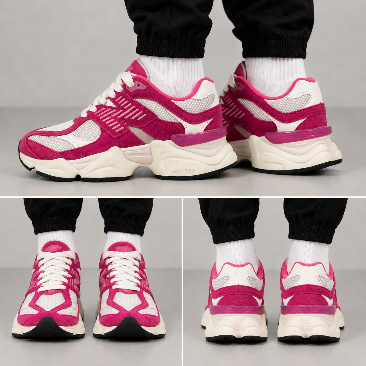 NB 9060 Fuchsia Cream – Sneakers Damă