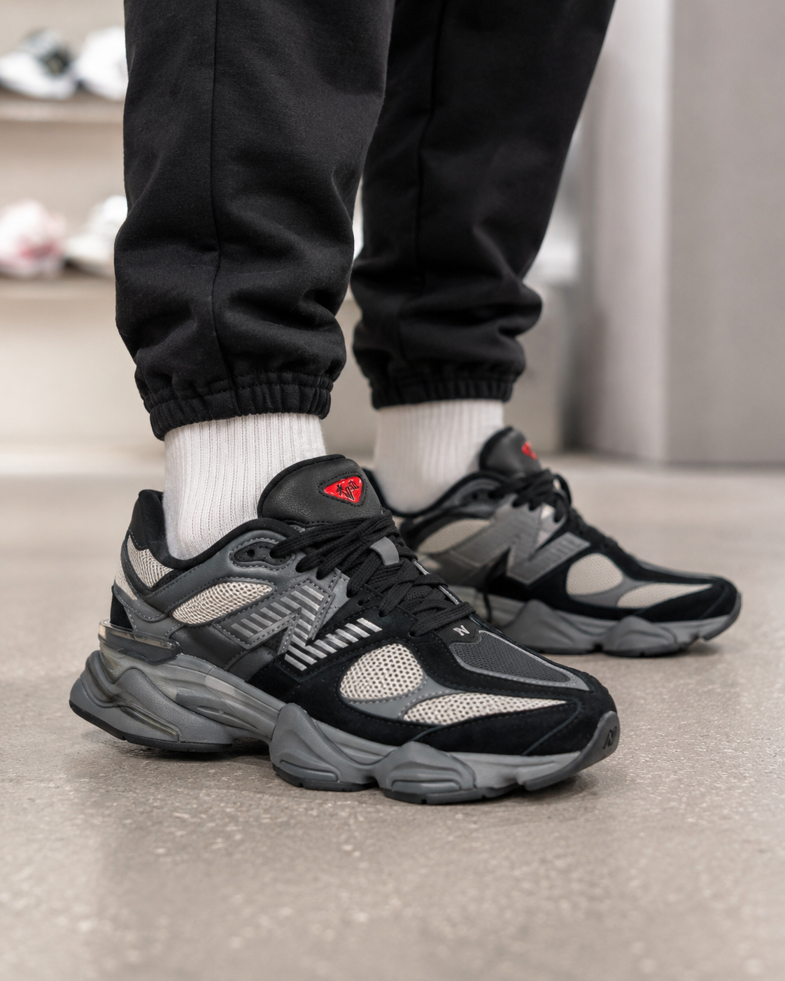 NB 9060 Black Grey Silver – Sneakers Bărbați