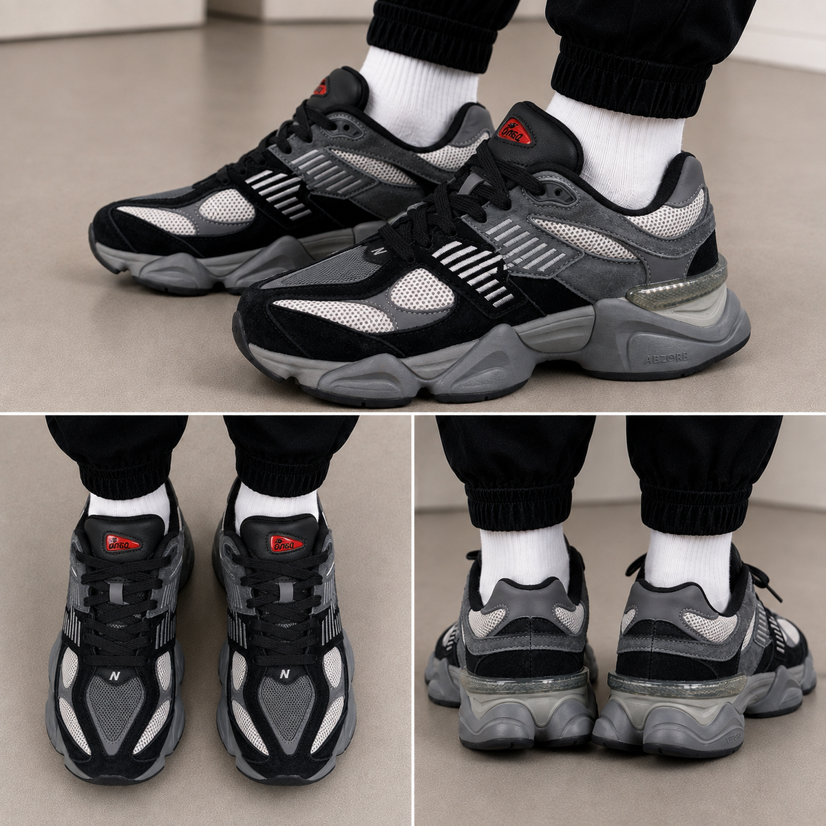 NB 9060 Black Grey Silver – Sneakers Bărbați