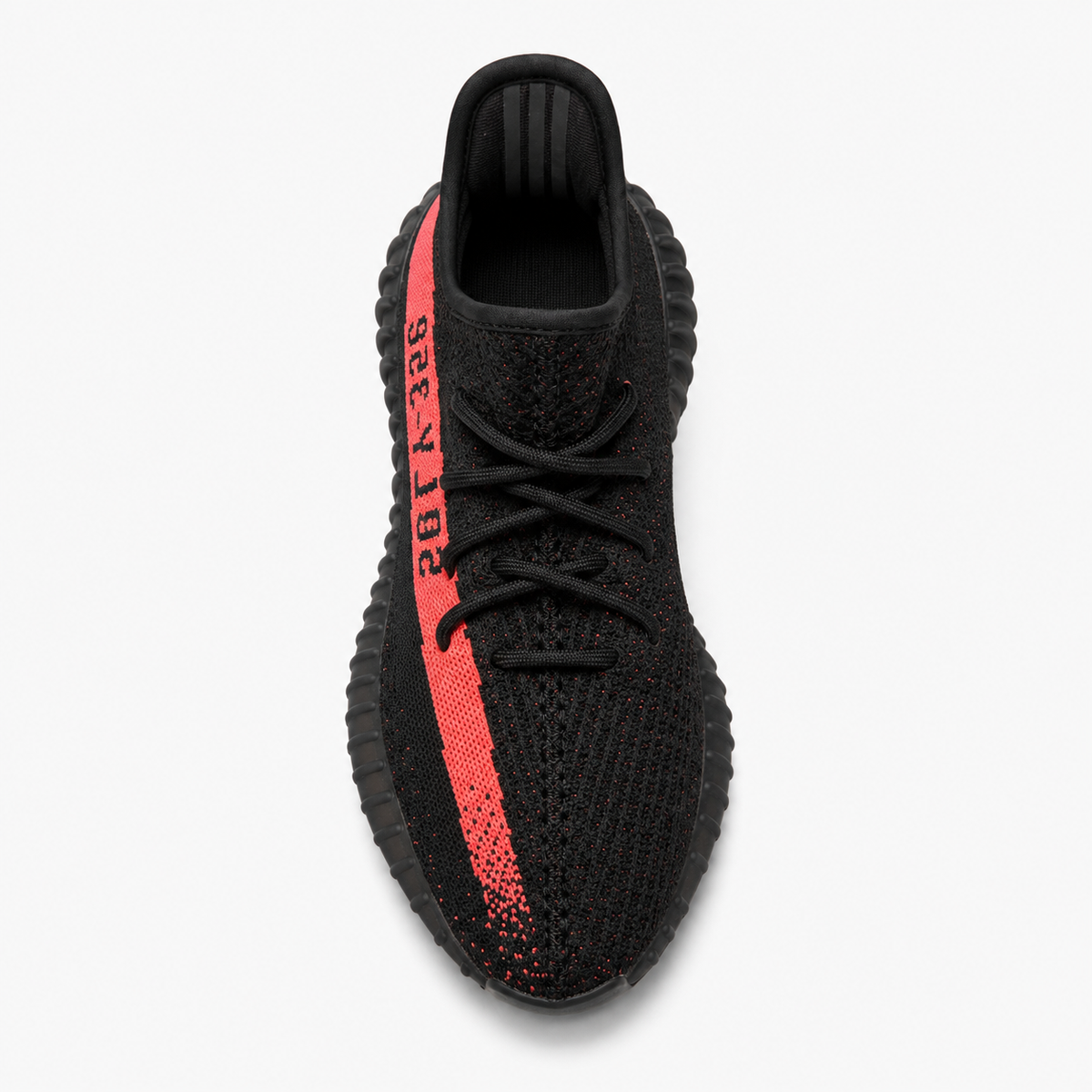 Yeezy Boost 350 V2 Black Red Stripe – Sneakers Unisex