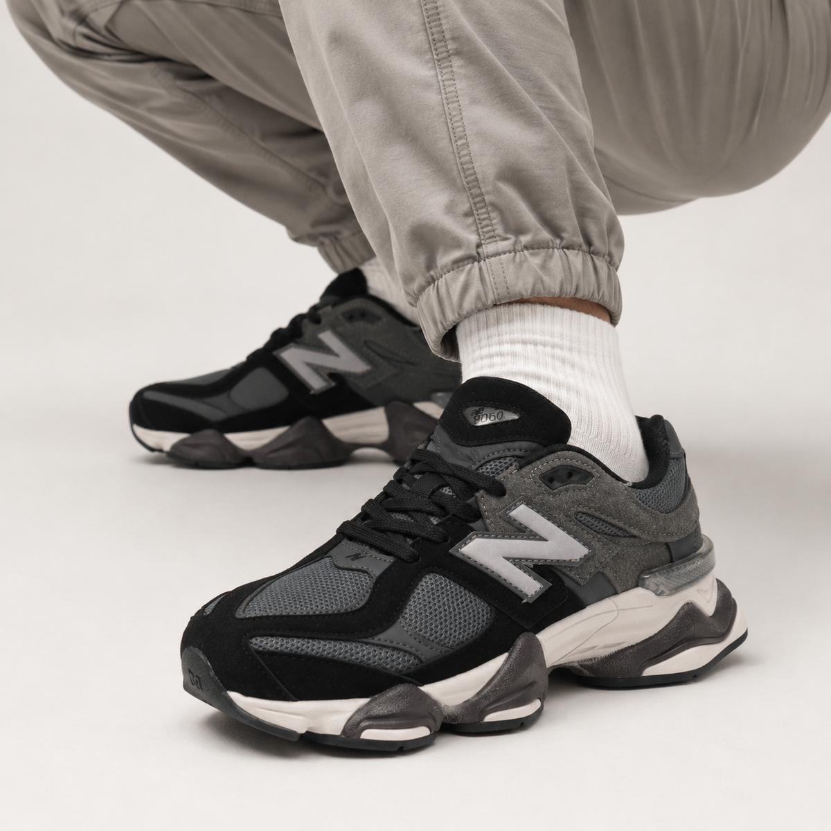 NB 9060 Black Grey – Sneakers Premium Negru / Gri