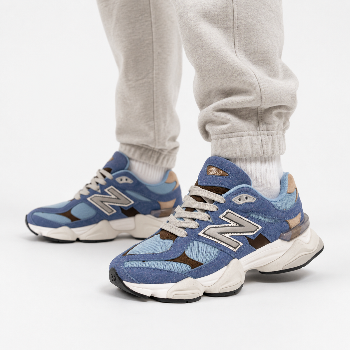 NB9060 Blue Suede – Sneakers Premium Albastru / Light Blue / Beige