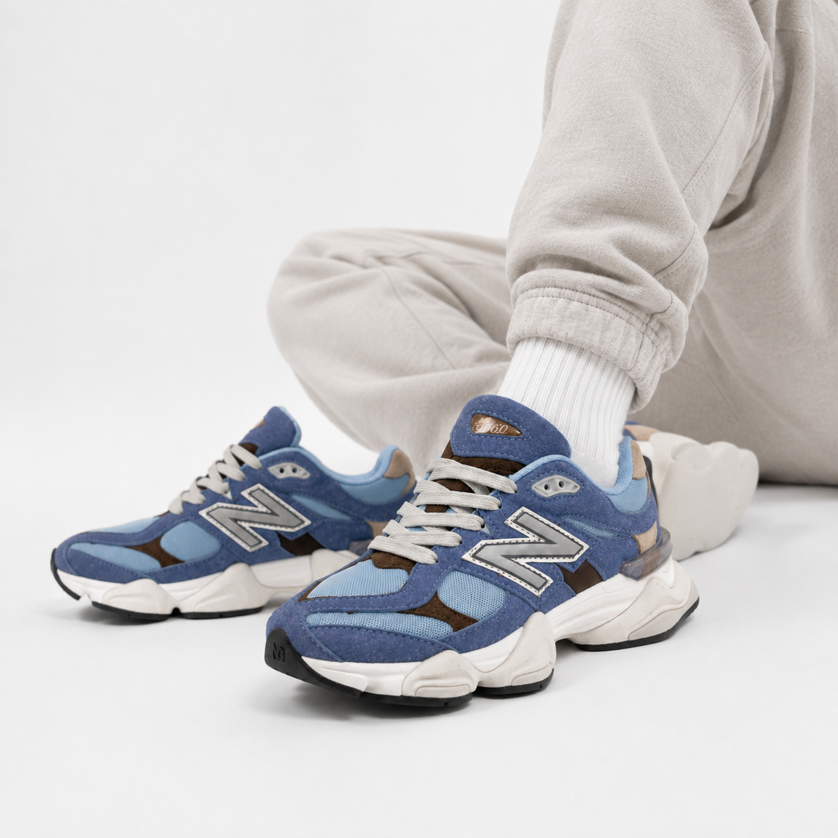 NB9060 Blue Suede – Sneakers Premium Albastru / Light Blue / Beige