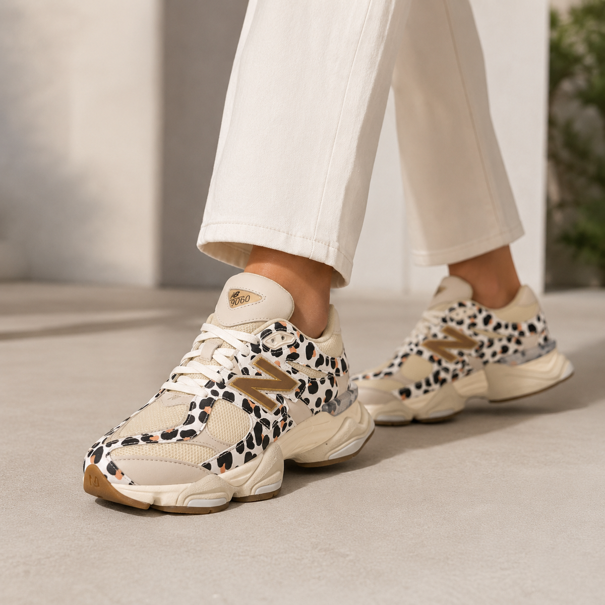 NB 9060 Leopard Cream Gold – Sneakers Premium Animal Print