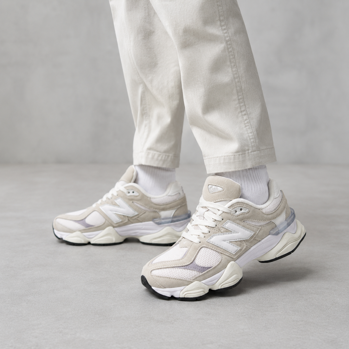 NB 9060 Sea Salt – Sneakers Premium Alb / Crem / Bej