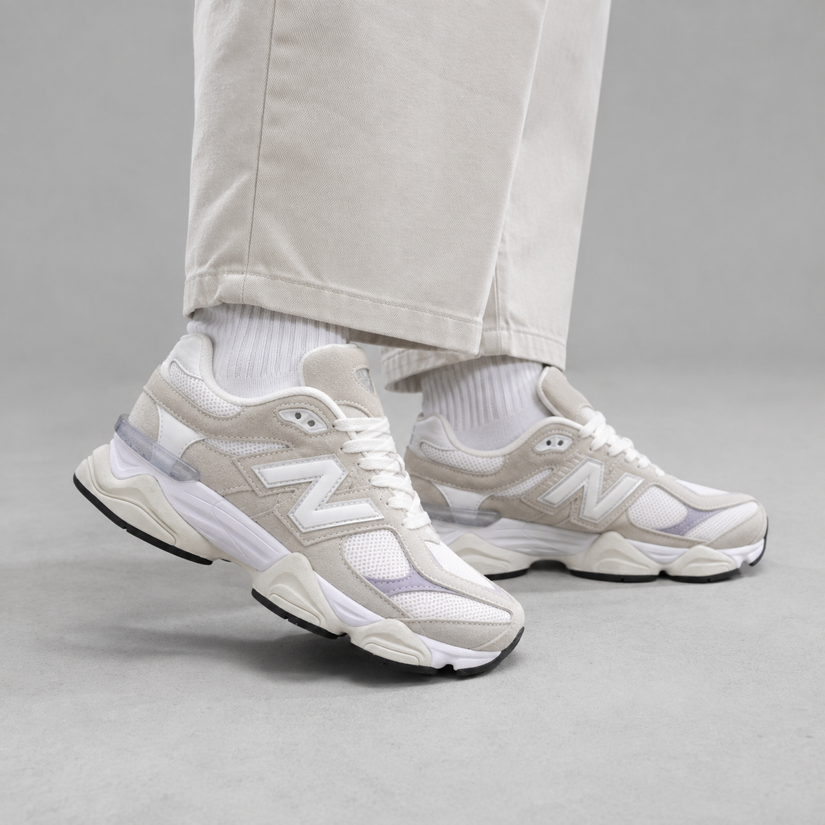 NB 9060 Sea Salt – Sneakers Premium Alb / Crem / Bej