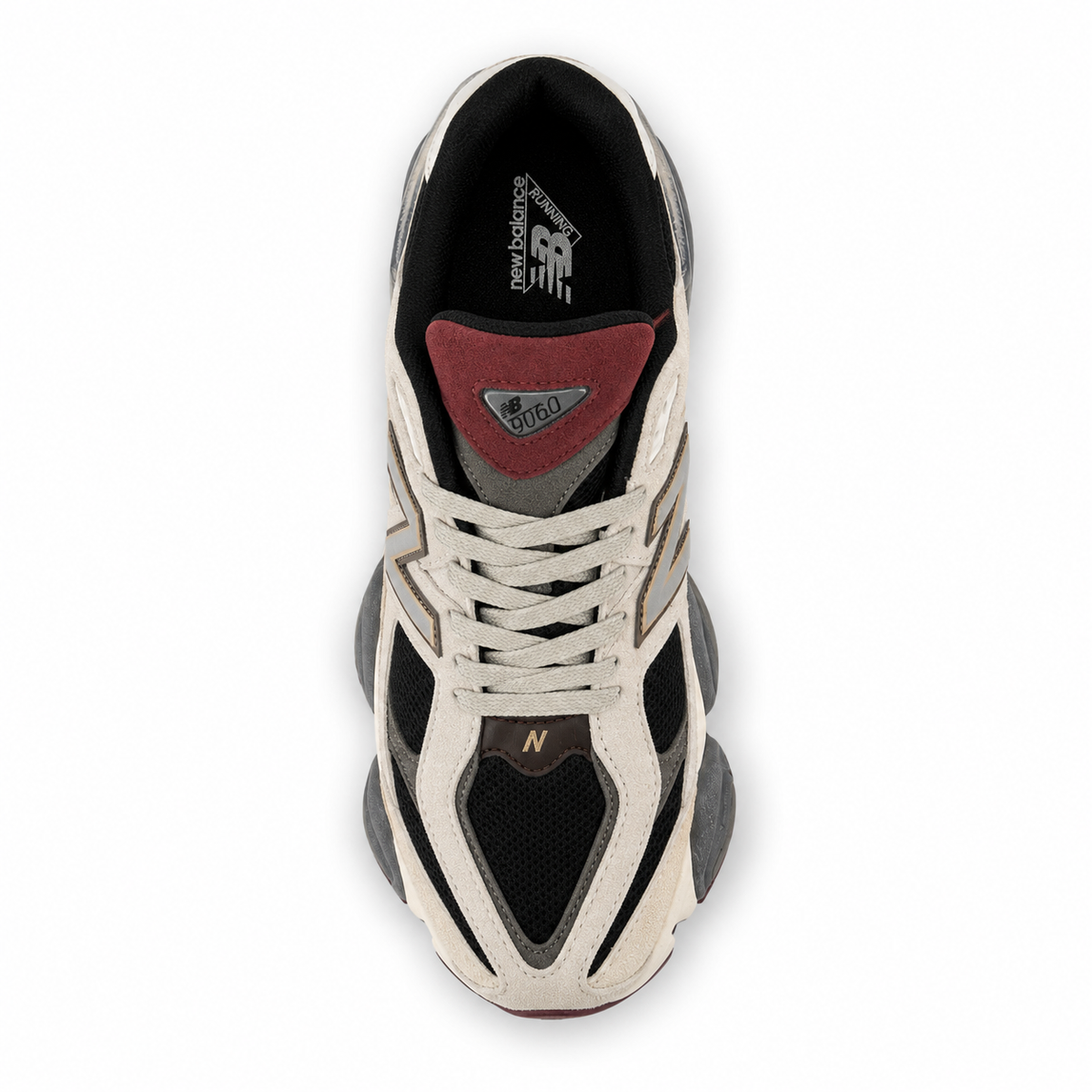 NB 9060 Cream Black Burgundy – Sneakers Premium Crem / Negru / Vișiniu