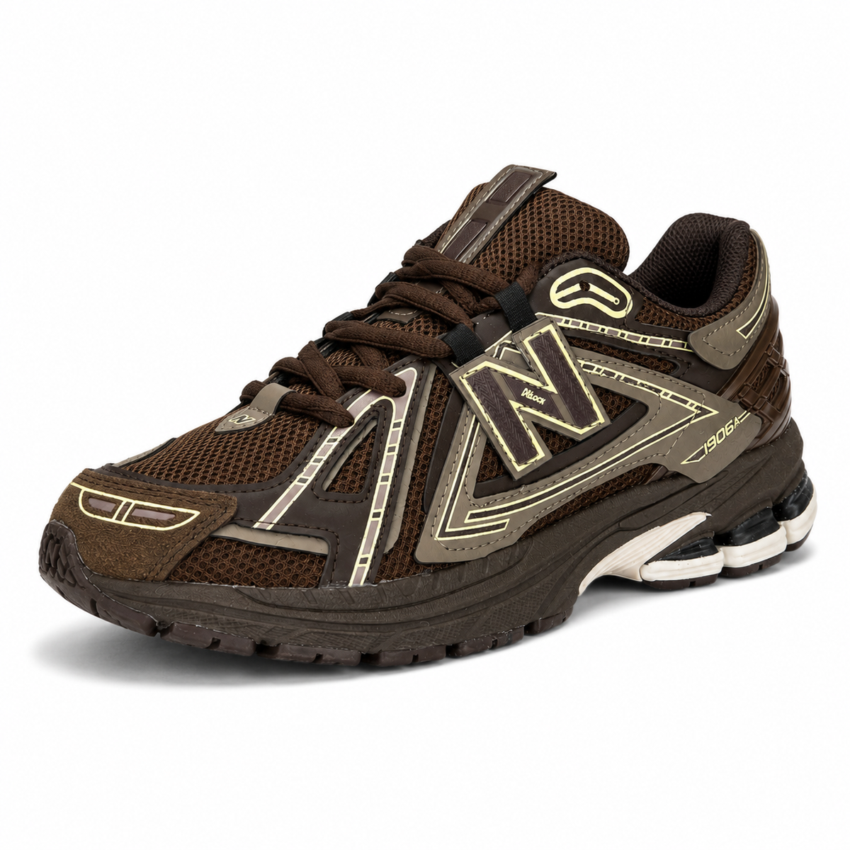 NB 1906A Brown Chocolate – Sneakers Premium Maro cu Accente Cream