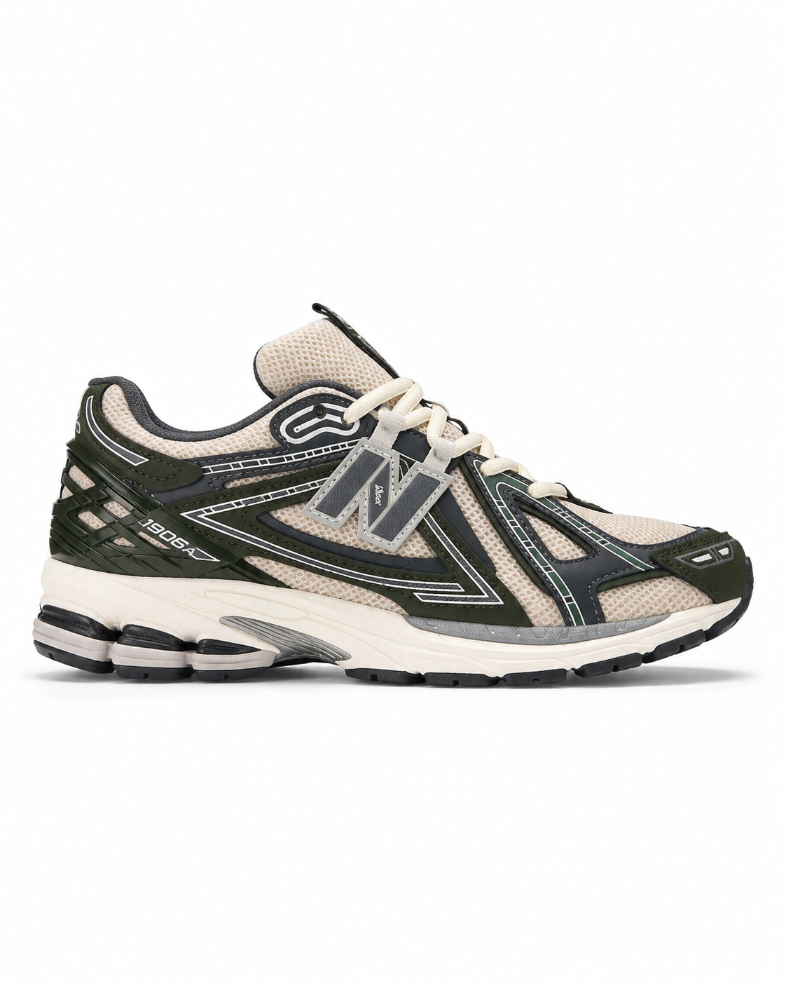 NB 1906A Olive Cream – Sneakers Premium Verde Închis / Crem