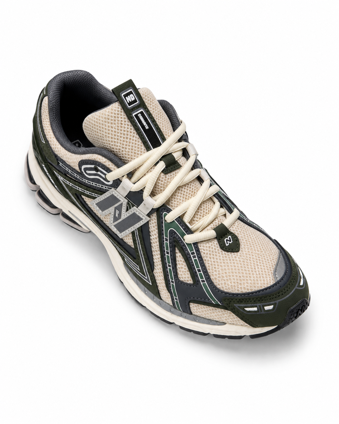 NB 1906A Olive Cream – Sneakers Premium Verde Închis / Crem