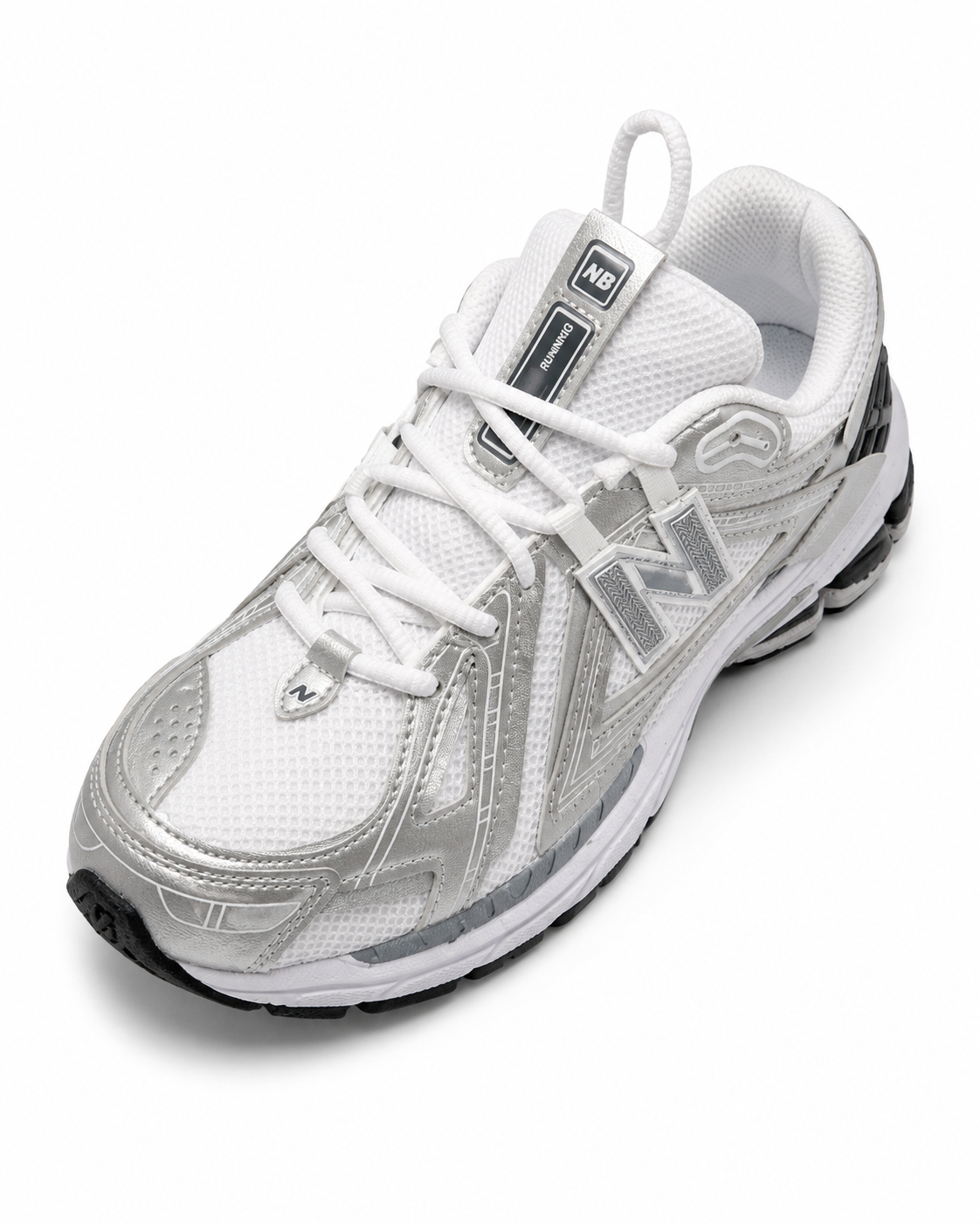 NB 1906 White Silver – Sneakers Premium Alb / Argintiu