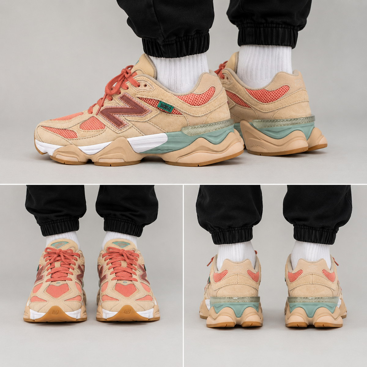 NB 9060 Beige Coral Mint – Sneakers Damă